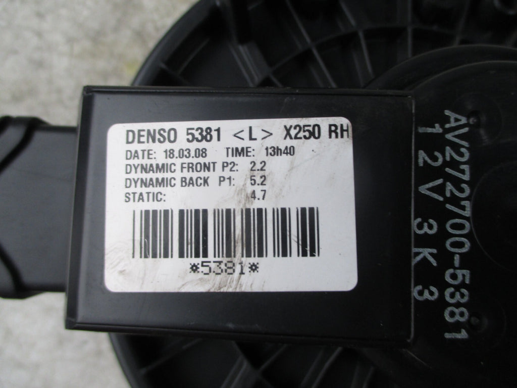 JAGUAR XF FACELIFT 2008 HEATER BLOWER MOTOR FAN UNIT AV2727005381