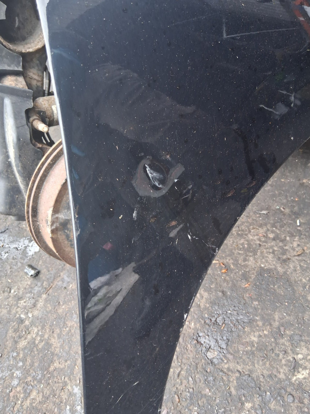 2012 PEUGEOT 207 OSF DRIVER SIDE FRONT RIGHT WING PANEL BLACK