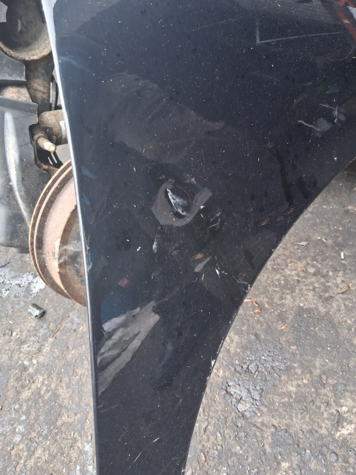 2012 PEUGEOT 207 OSF DRIVER SIDE FRONT RIGHT WING PANEL BLACK