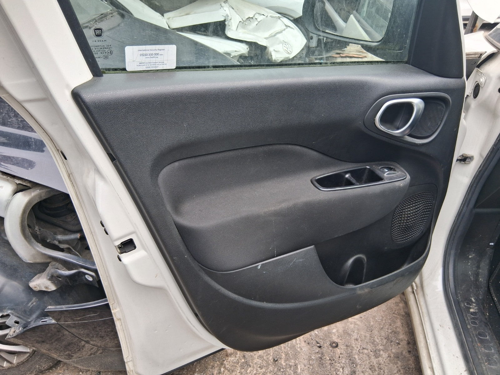 2019 FIAT 500L URBAN HATCH NSF PASSENGER SIDE FRONT DOOR CARD PANEL