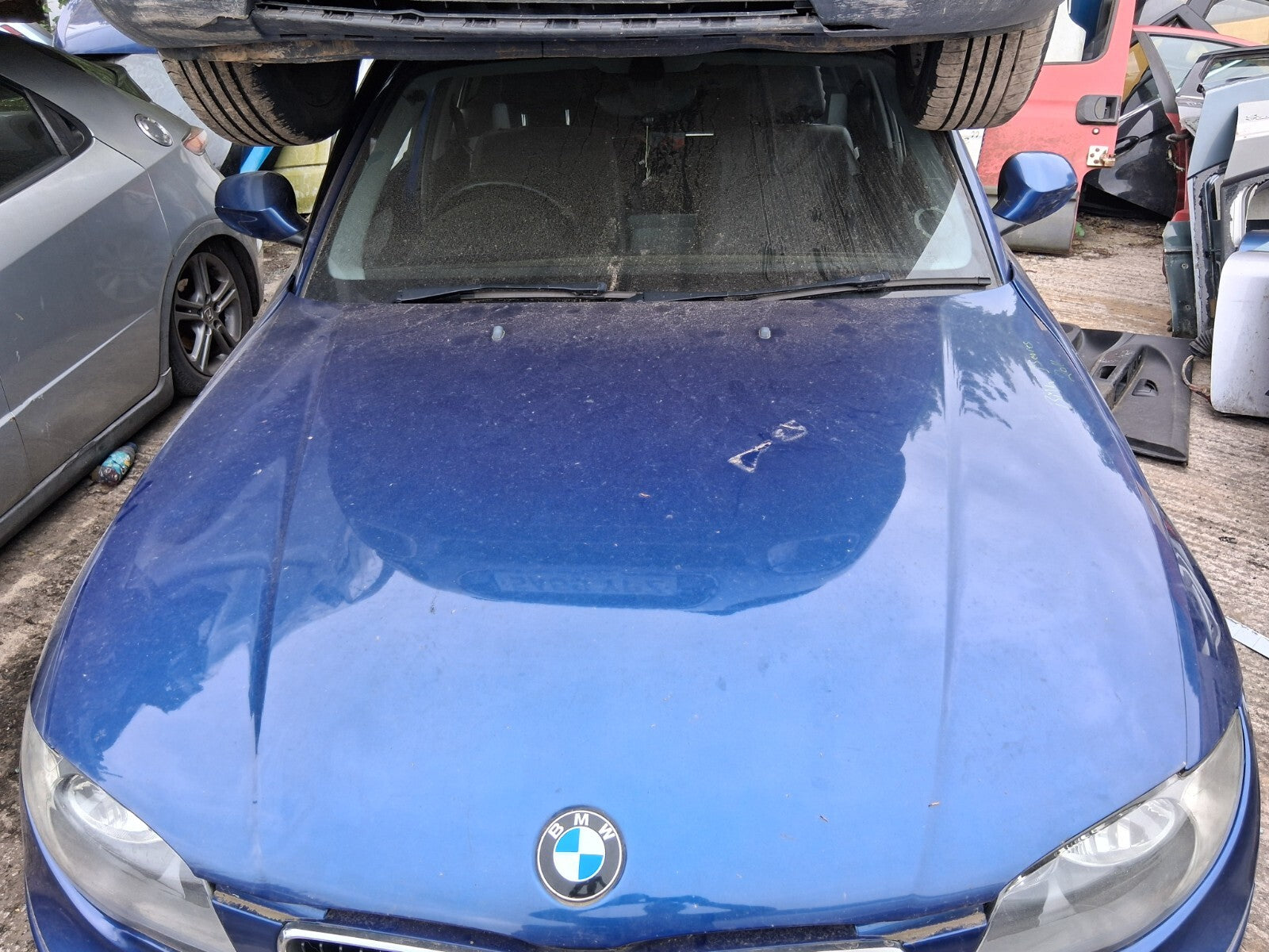 2011 BMW 1 SERIES E87 FRONT BONNET HOOD PANEL DEEP SEA BLUE A76