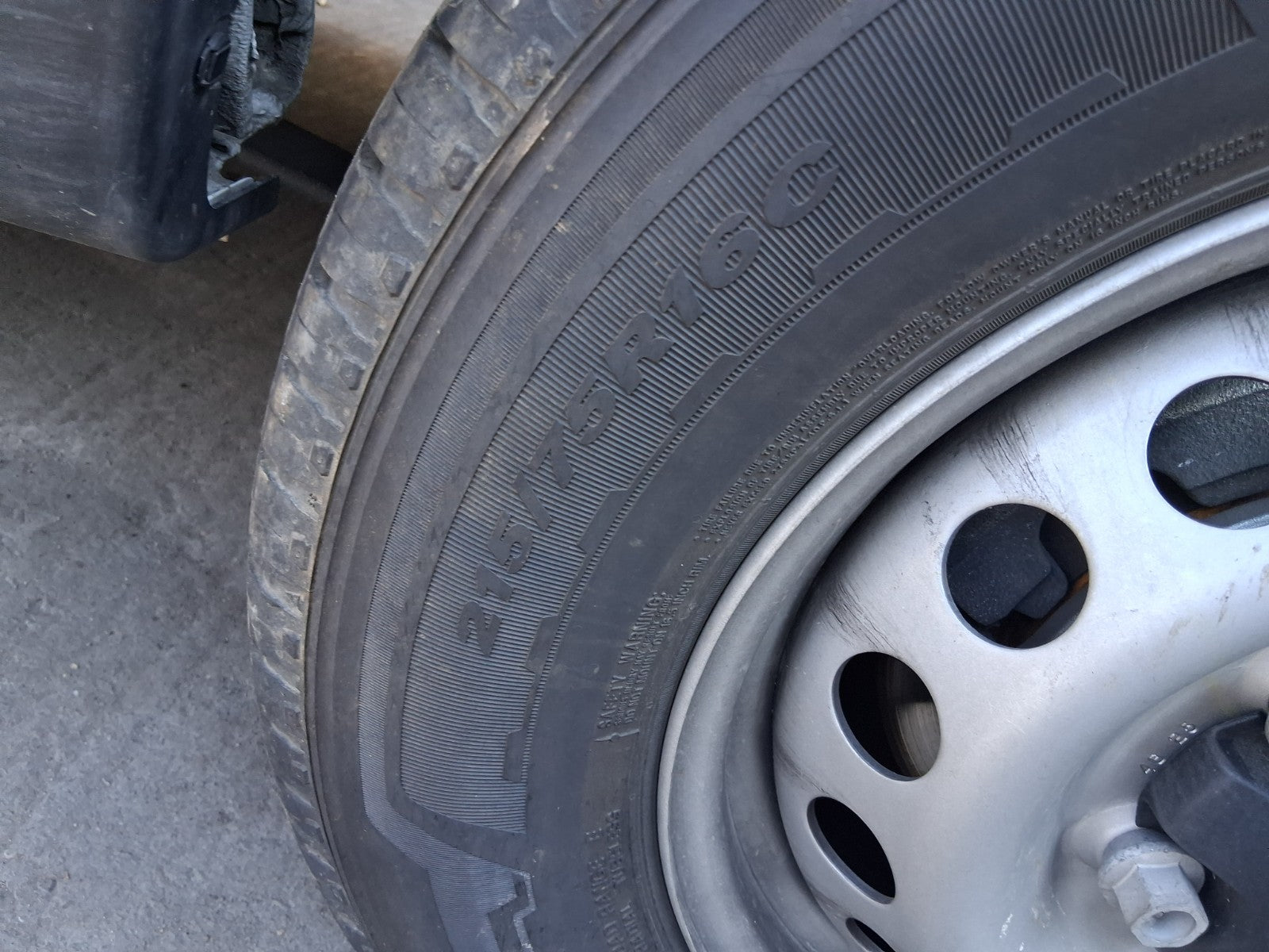 2025 CITROEN RELAY MK3 16 INCH STEEL WHEEL WITH TYRE 215/75R16C REF 2