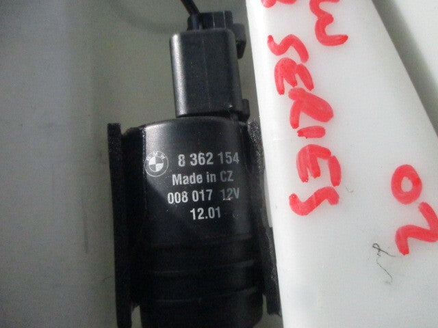 2002 BMW 3 SERIES WATER WASHER BOTTLE PIPE WITH PUMP 8362154