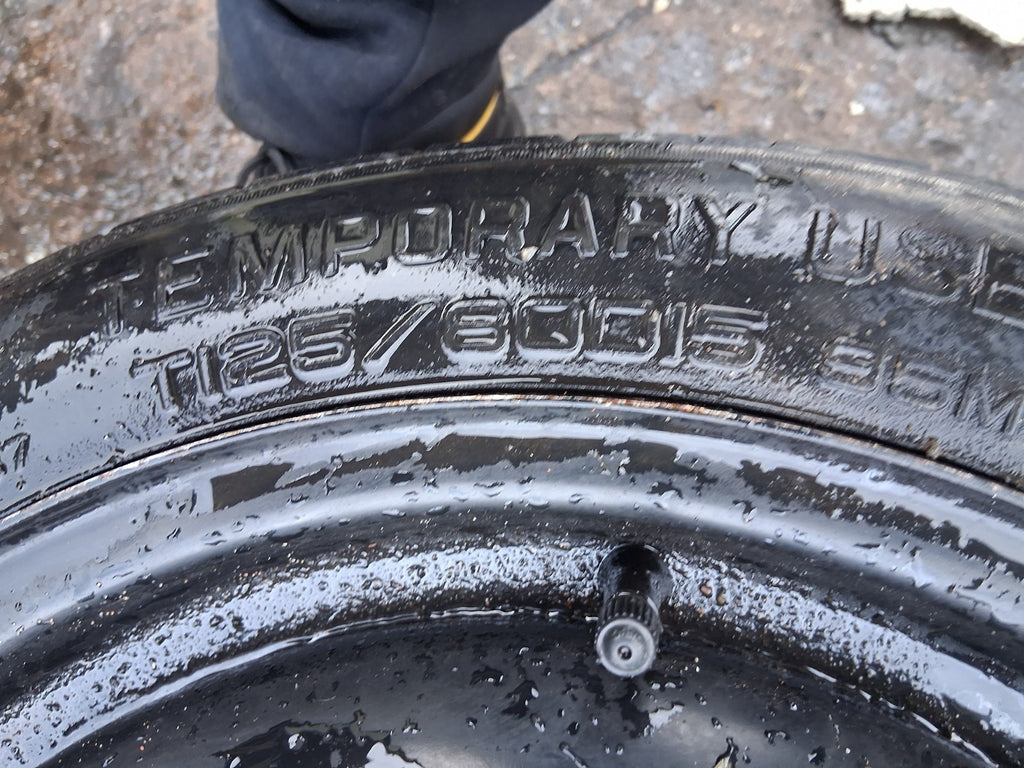 2010 KIA CEED HYUNDAI I30 SPACESAVER WHEEL WITH TYRE T125/60D15 529101H900