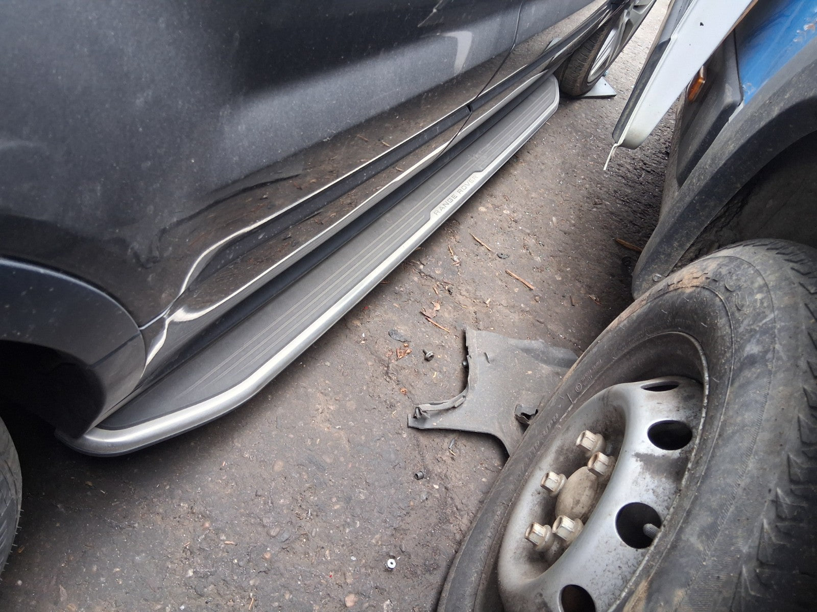 2016 RANGE ROVER LANDROVER EVOQUE L538 SIDE STEP METAL BARS RAILS PAIR