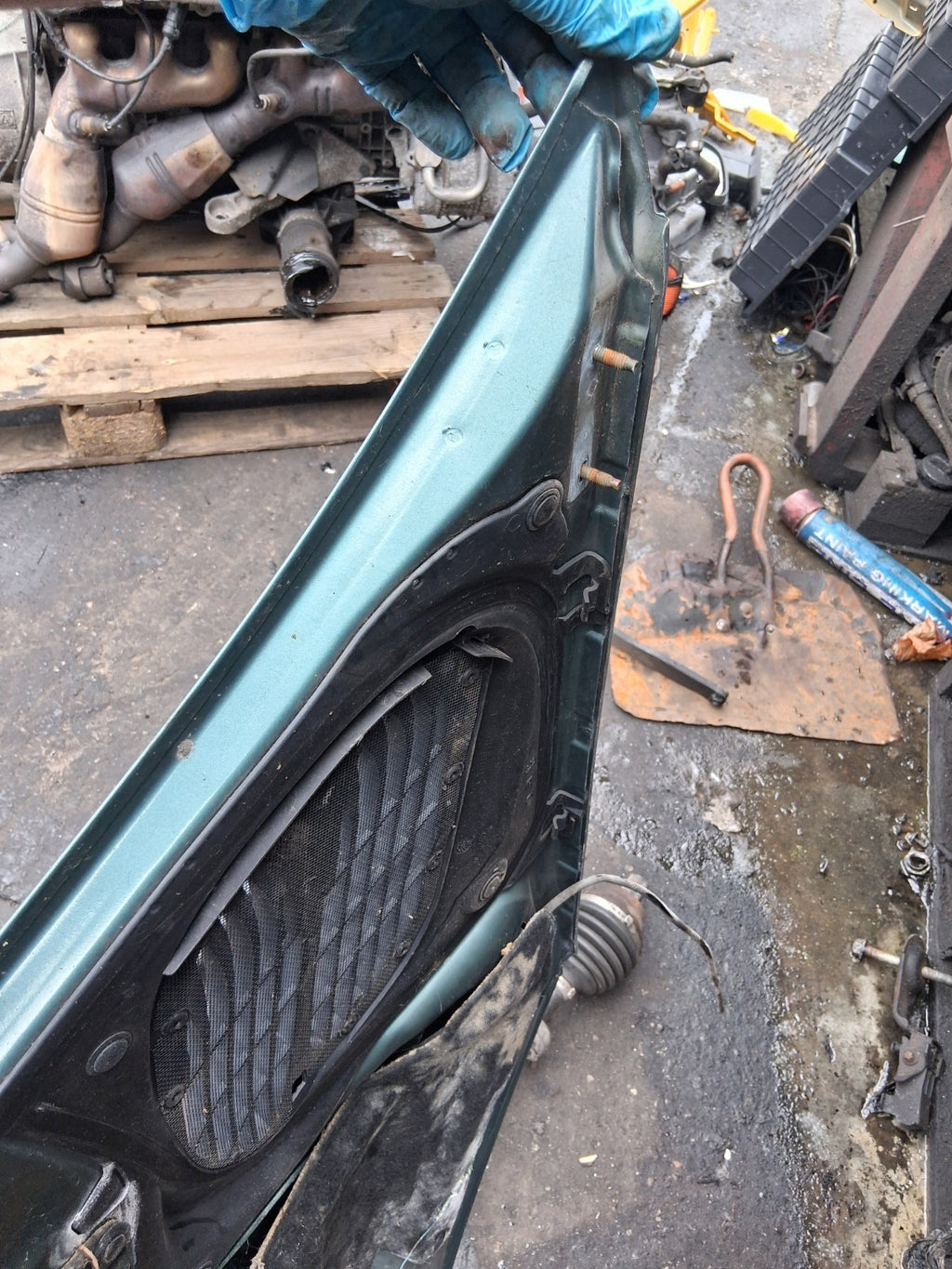 2001 PEUGEOT 206 FRONT BONNET HOOD PANEL GREEN