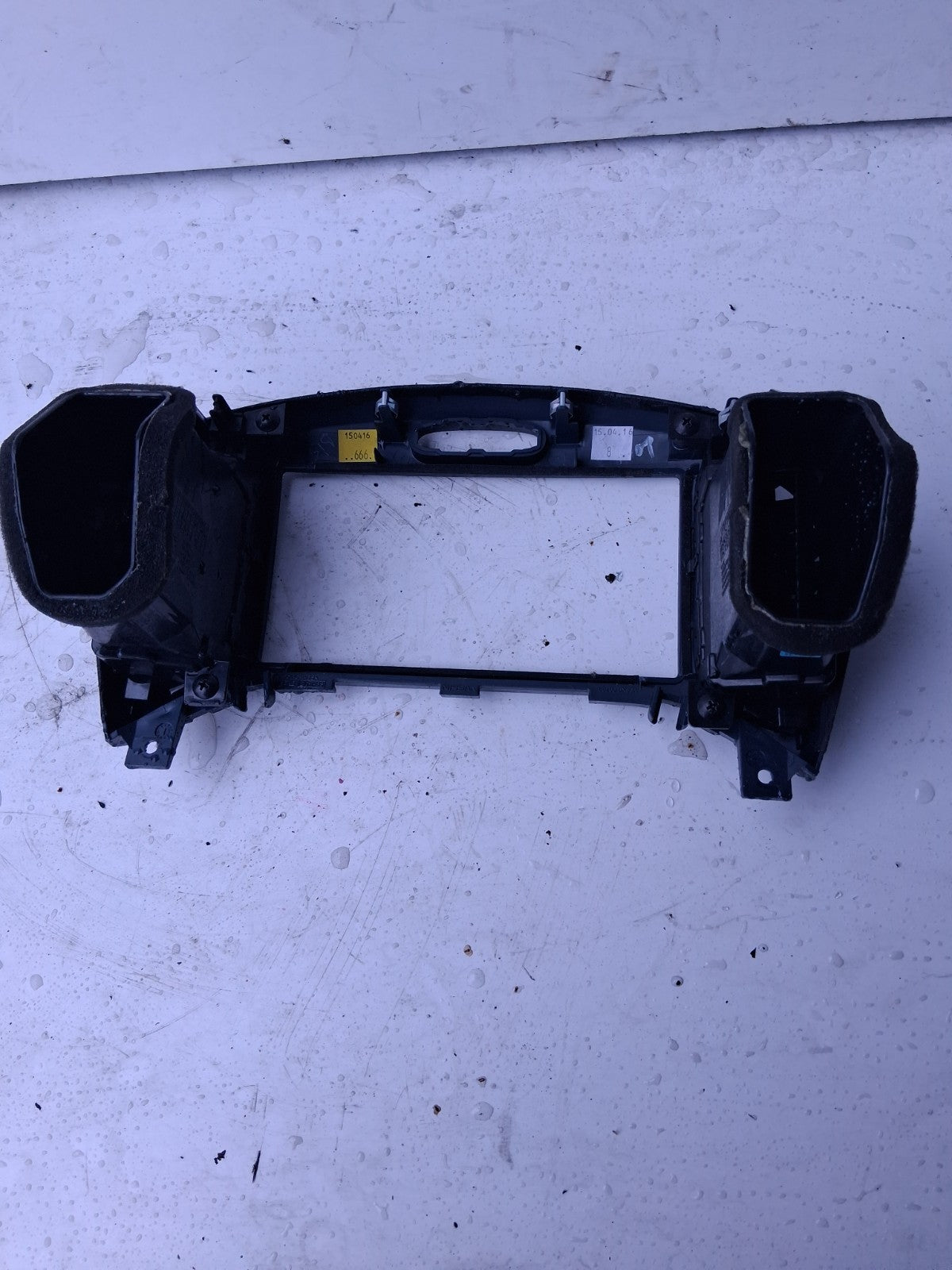 NISSAN JUKE F15 2015 CENTRE CONSOLE HEAD UNIT SURROUND TRIM IN BLACK 68260BX80A