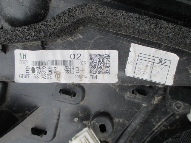 2019 MAZDA 6 MK3 OSF FRONT RIGHT DRIVER SIDE DOOR CARD 68420E02