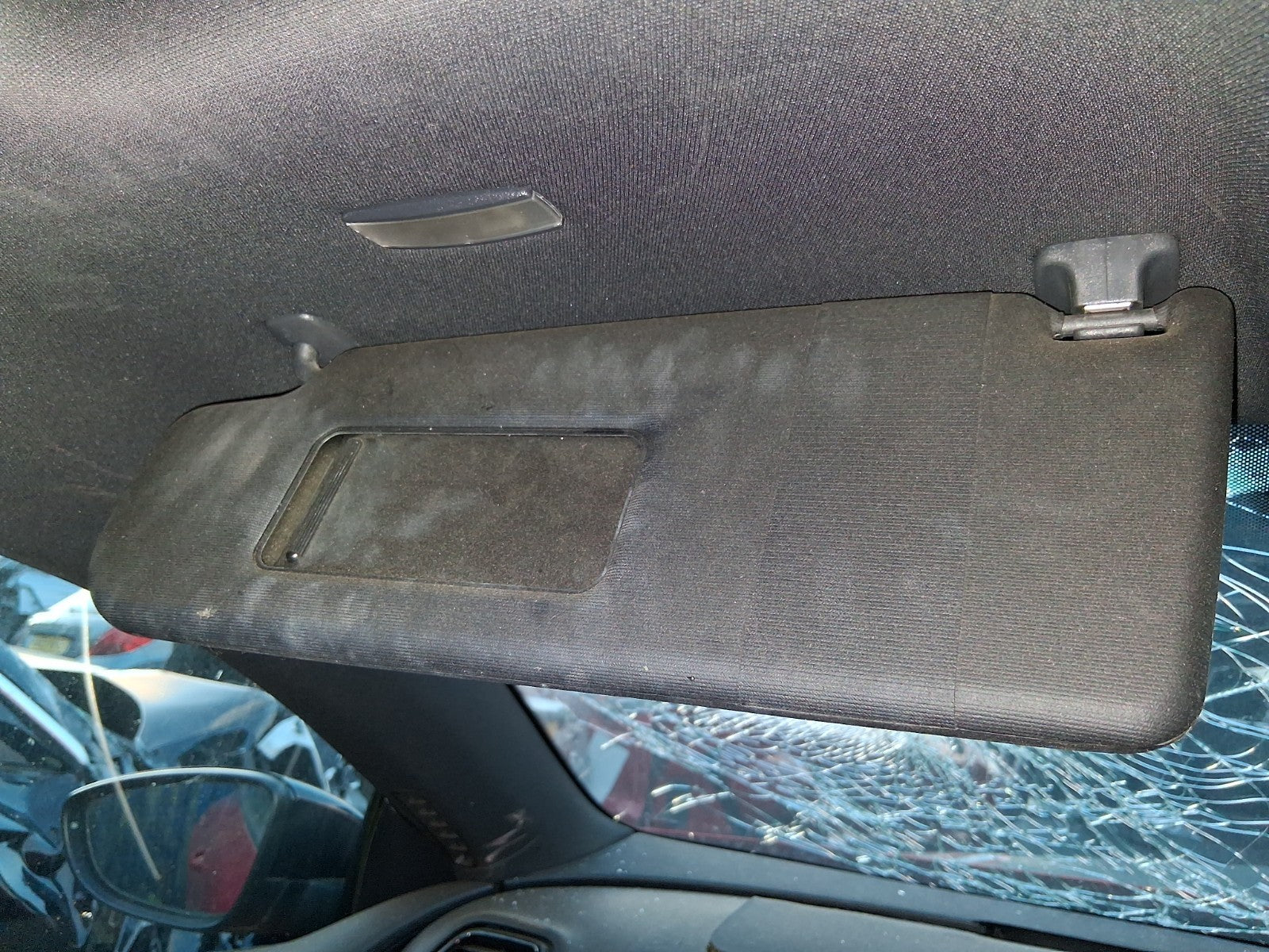 2014 VW VOLKSWAGEN SCIROCCO MK3 NSF PASSENGER SIDE FRONT LEFT SUN VISOR SHADE