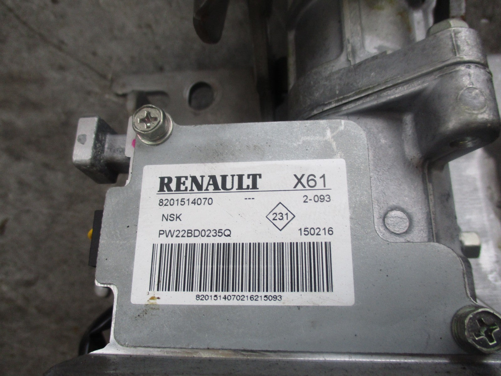 RENAULT KANGOO II 2007-2018 PAS POWER STEERING COLUMN 8201514070
