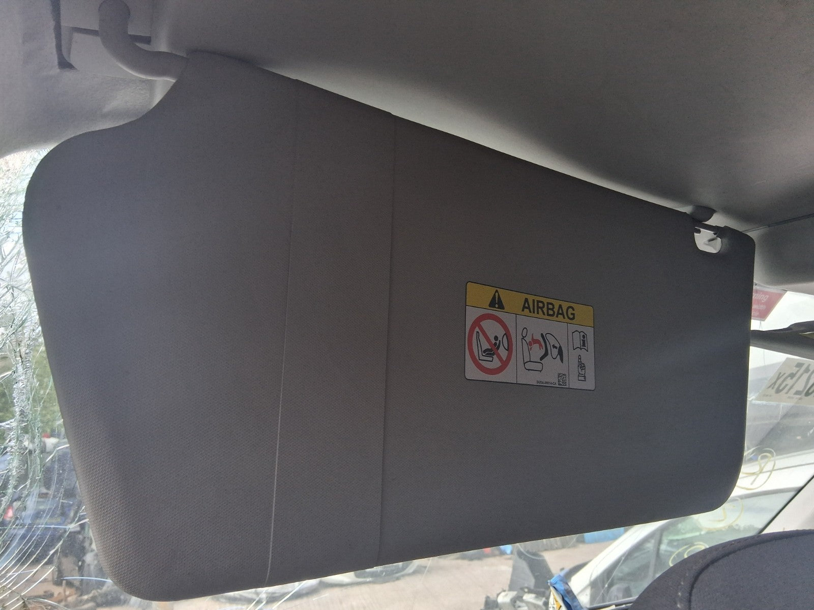 2021 FORD TRANSIT MK8 350 NSF PASSENGER SIDE FRONT SUN VISOR SHADE