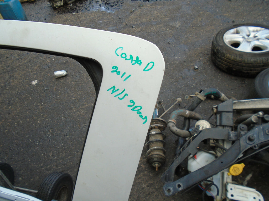 VAUXHALL CORSA D 2011 3 DOOR NS PASSENGER SIDE BARE DOOR WHITE