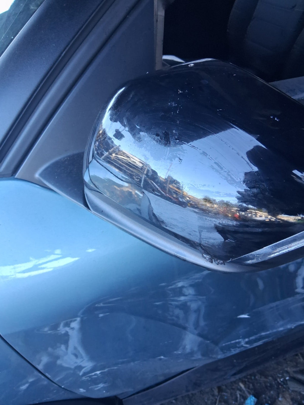2023 CITROEN C4 MK3 NSF PASSENGER SIDE FRONT LEFT WING MIRROR POWER FOLD BLACK