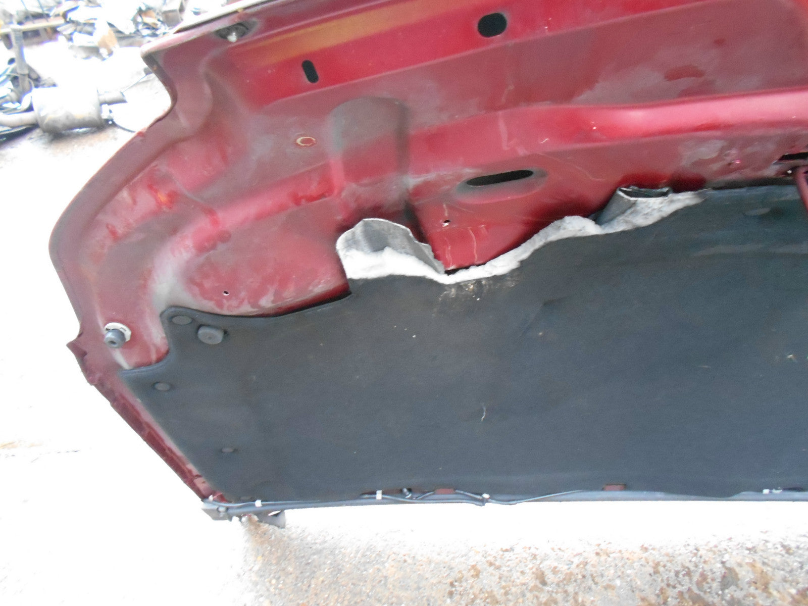 CITROEN C5 2005 BONNET KKQD ROUGE PROFOND MICA RED