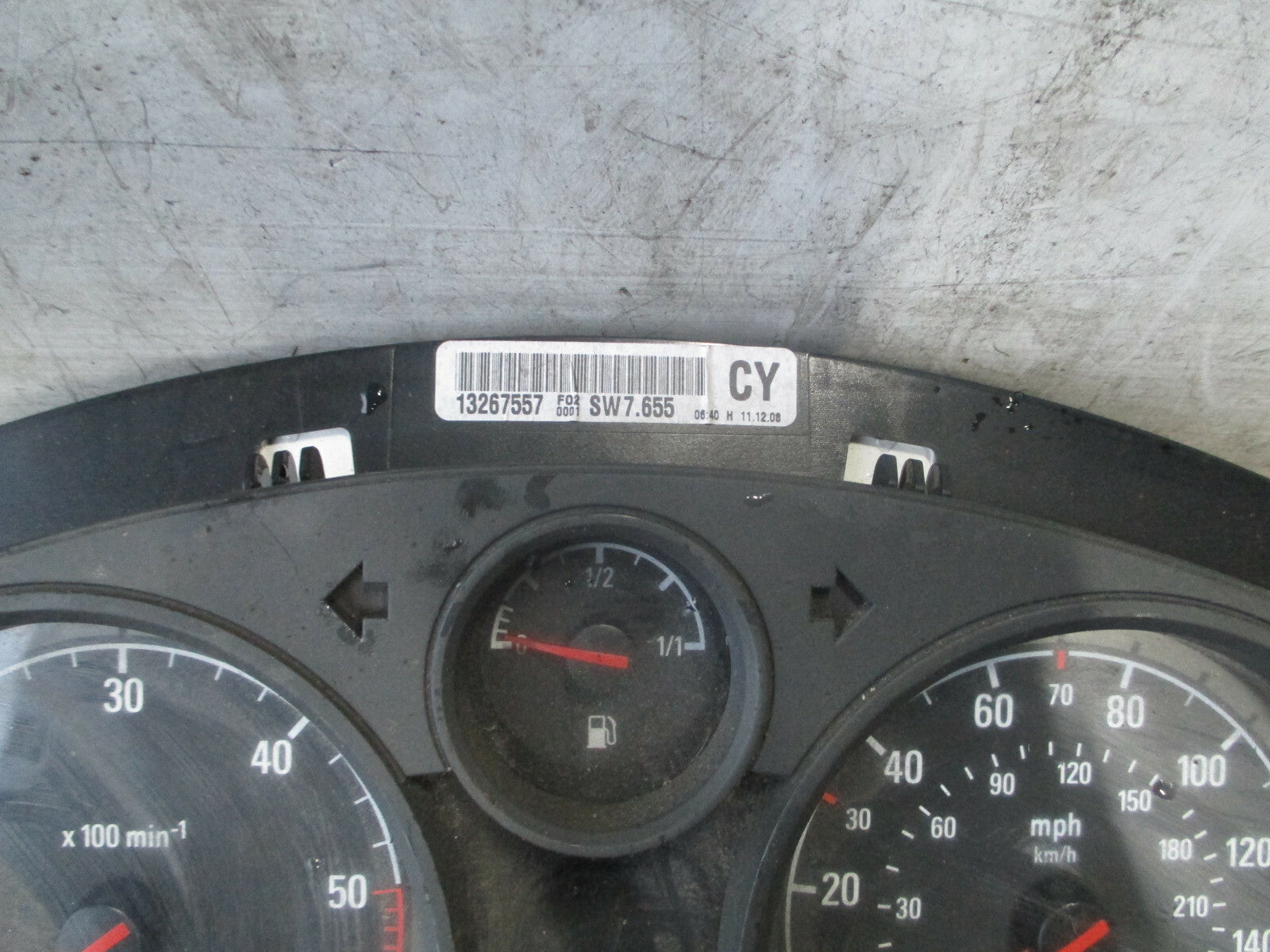 VAUXHALL ZAFIRA 2007 1.7 DIESEL SPEEDOMETER INSTRUMENT CLUSTER 13267557