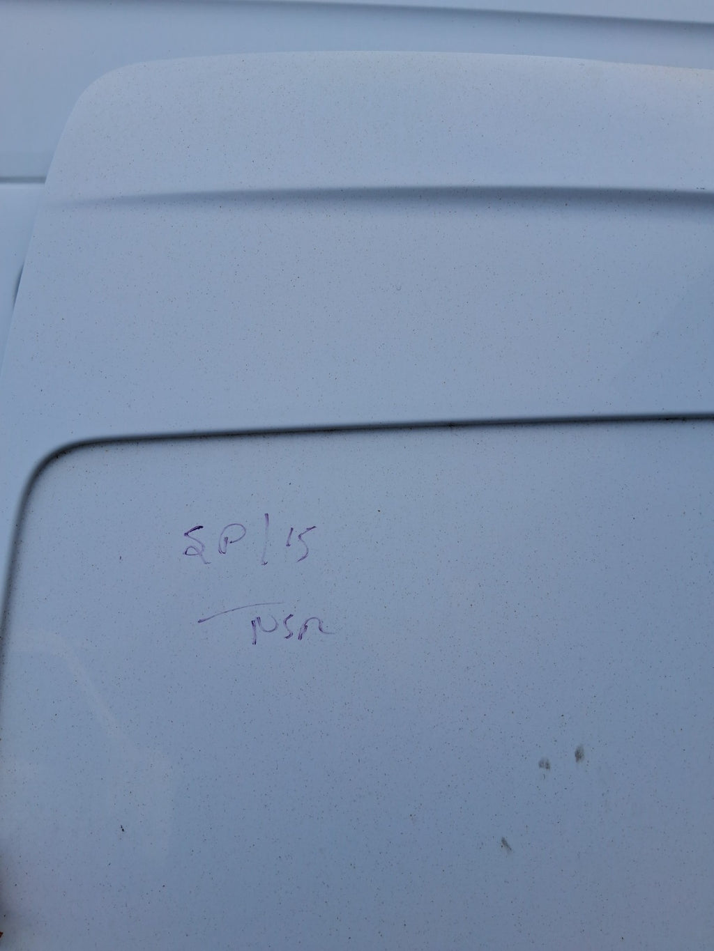 2016 MERCEDES SPRINTER W906 NSR PASSENGER SIDE REAR LEFT COMPLETE DOOR WHITE