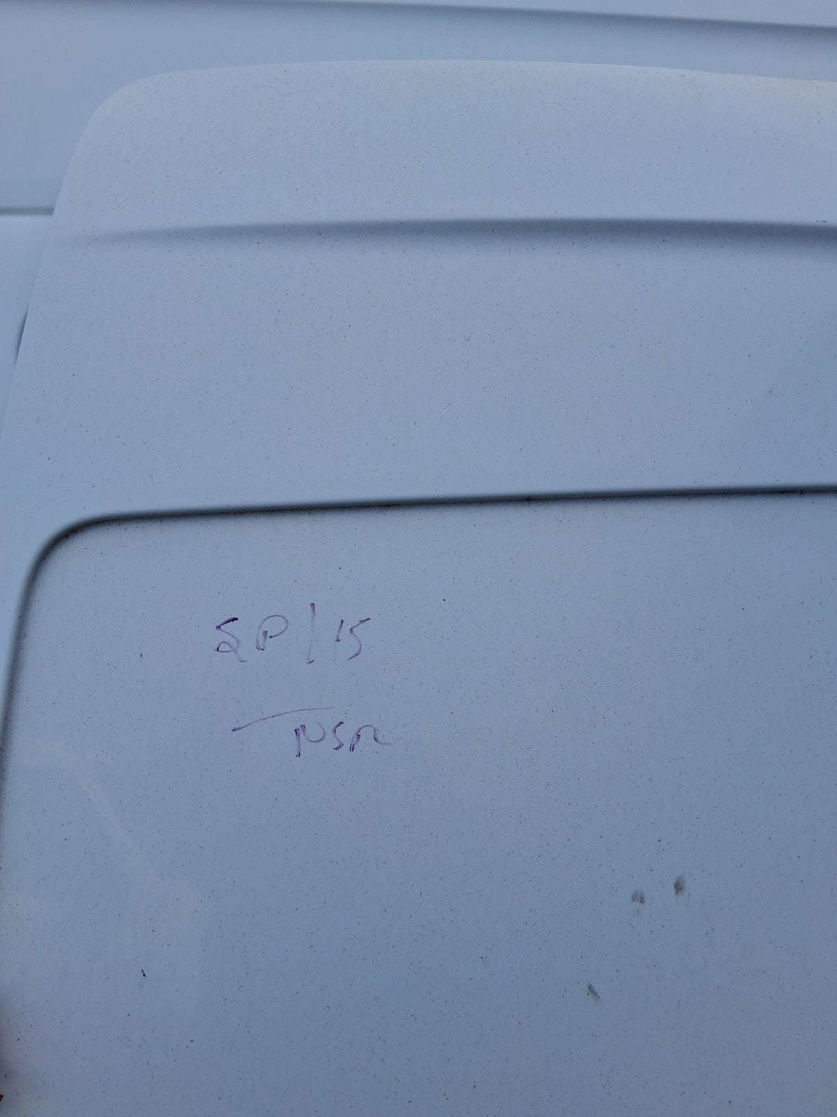 2016 MERCEDES SPRINTER W906 NSR PASSENGER SIDE REAR LEFT COMPLETE DOOR WHITE