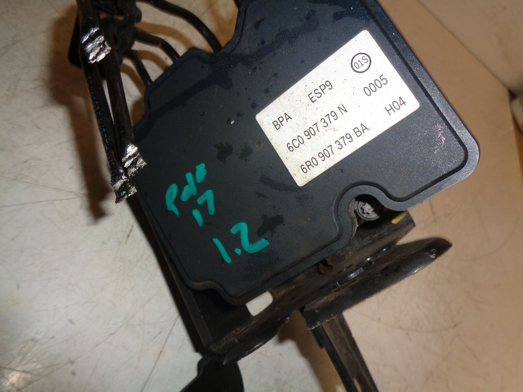 VW VOLKSWAGEN POLO 6R 2017  SEAT IBIZA 1.2 TSI ABS PUMP & MODULATOR 6C0907379N