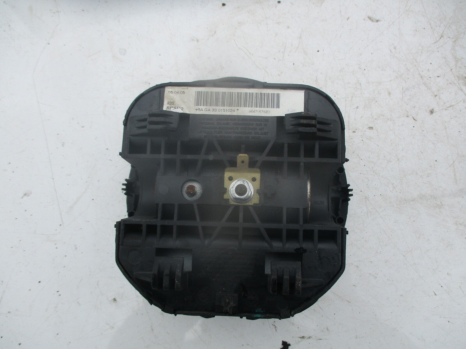 CITROEN C4 MK1 DRIVER SIDE STEERING WHEEL SAFETY BAG 96471578ZD
