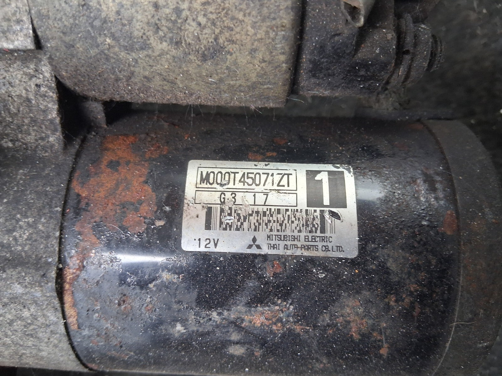 2005 PEUGEOT 206 1.4 PETROL STARTER MOTOR M000T45071ZT