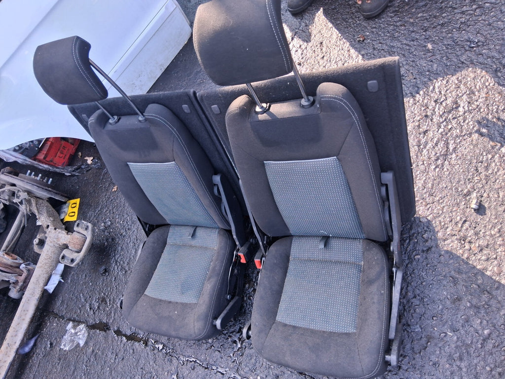 FORD S MAX MK1 2013 3RD ROW REAR BOTH COMPLETE SEATS FABRIC
