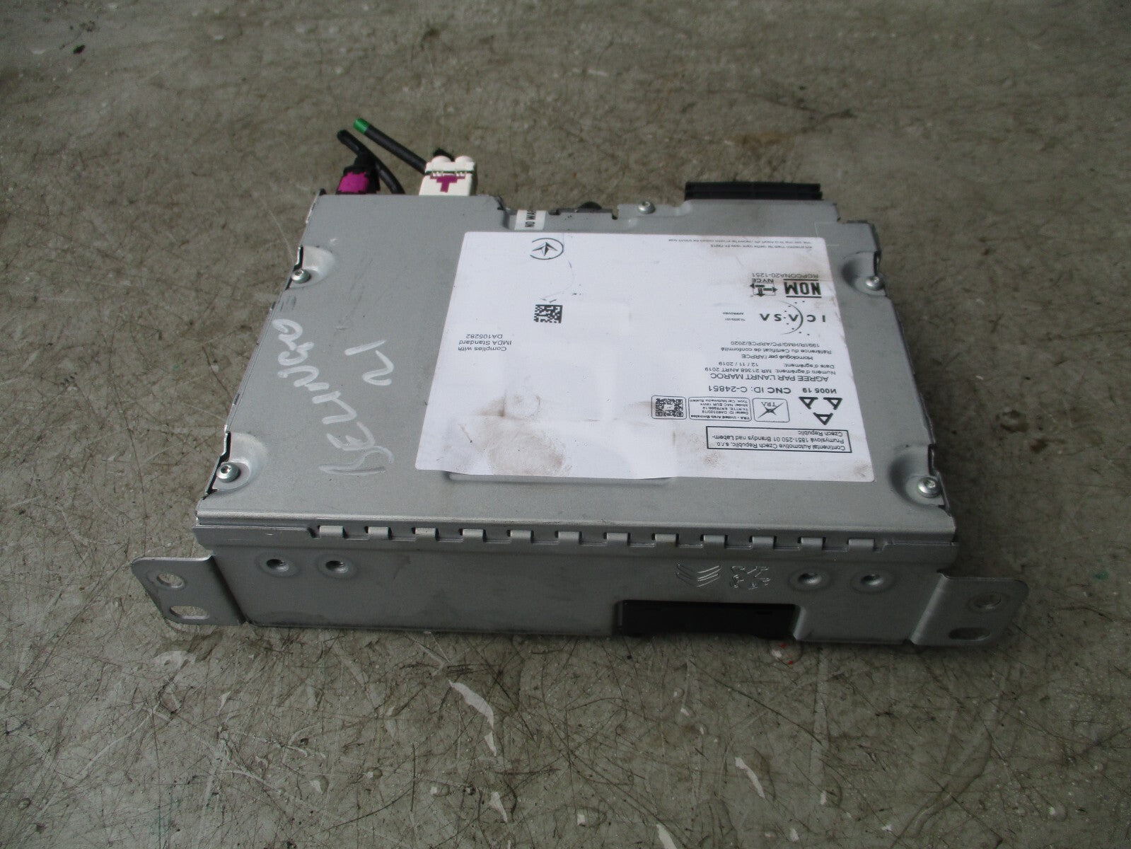 2021 CITROEN BERLINGO RADIO SAT NAV HEAD UNIT 9839633680