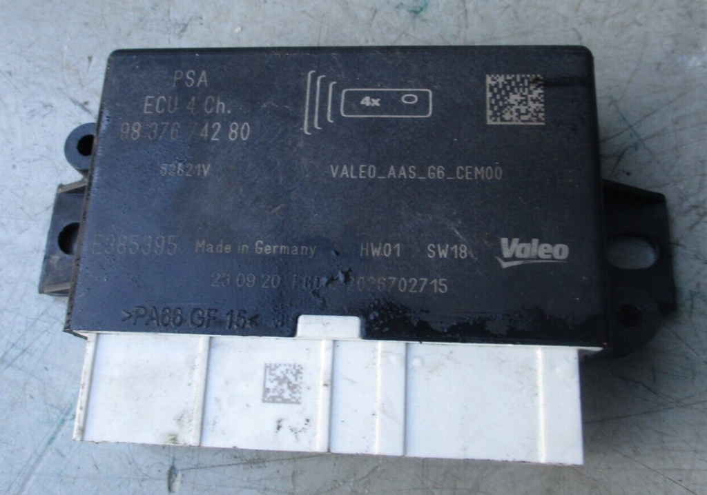 VAUXHALL CORSA F ECU SAFETY BAG CONTROL MODULE 9837674280
