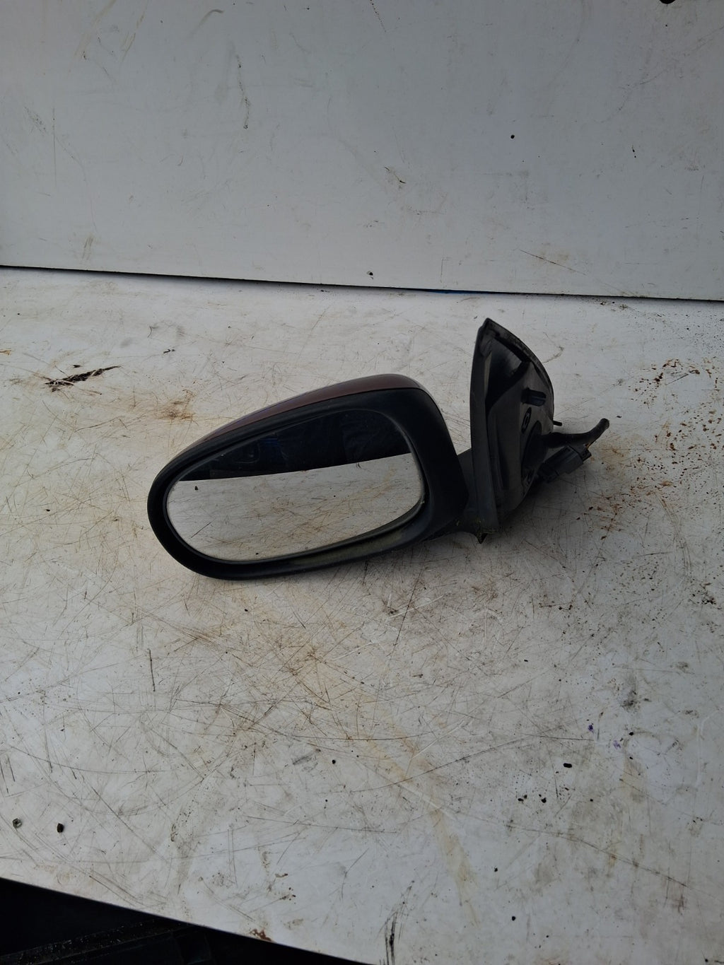 2005 NISSAN ALMERA RED NSF NEAR PASSENGER LEFT SIDE DOOR WING MIRROR 015827