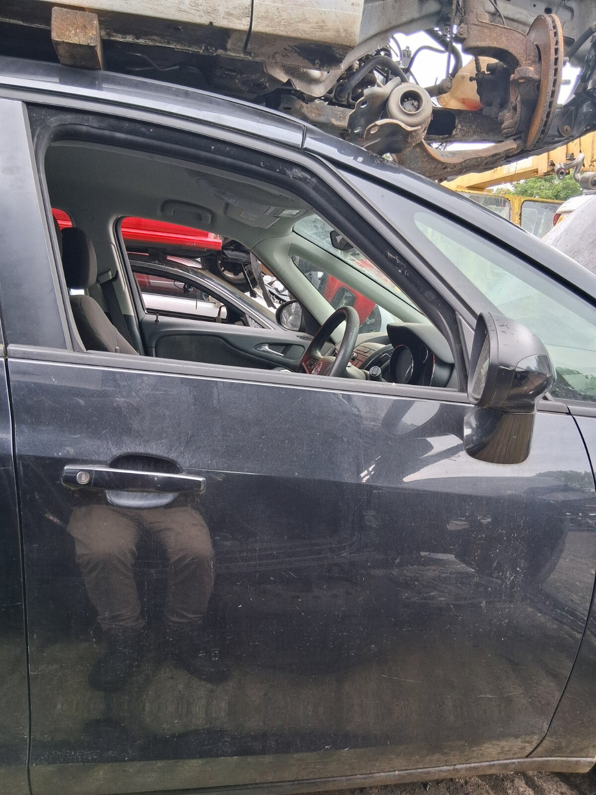 2014 VAUXHALL ZAFIRA C MK3 OSF DRIVER SIDE BARE DOOR CARBON FLASH METALIC 22C