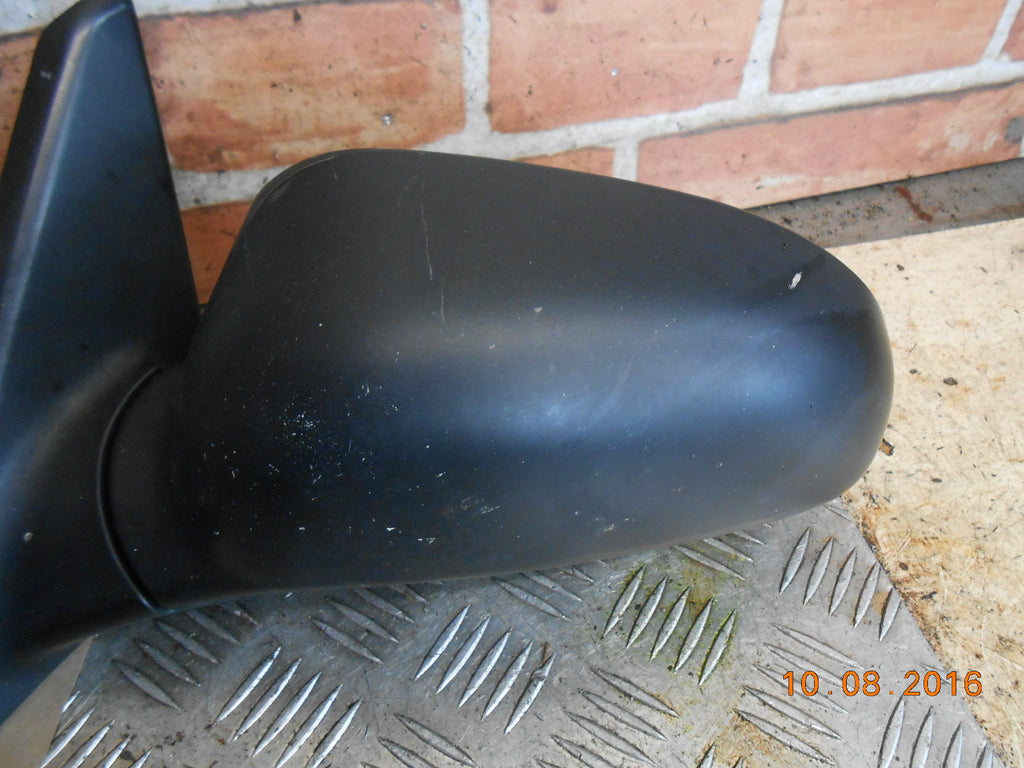 HYUNDAI COUPE 2000 RD2 NS PASSENGER SIDE MANUAL DOOR WING MIRROR BLACK