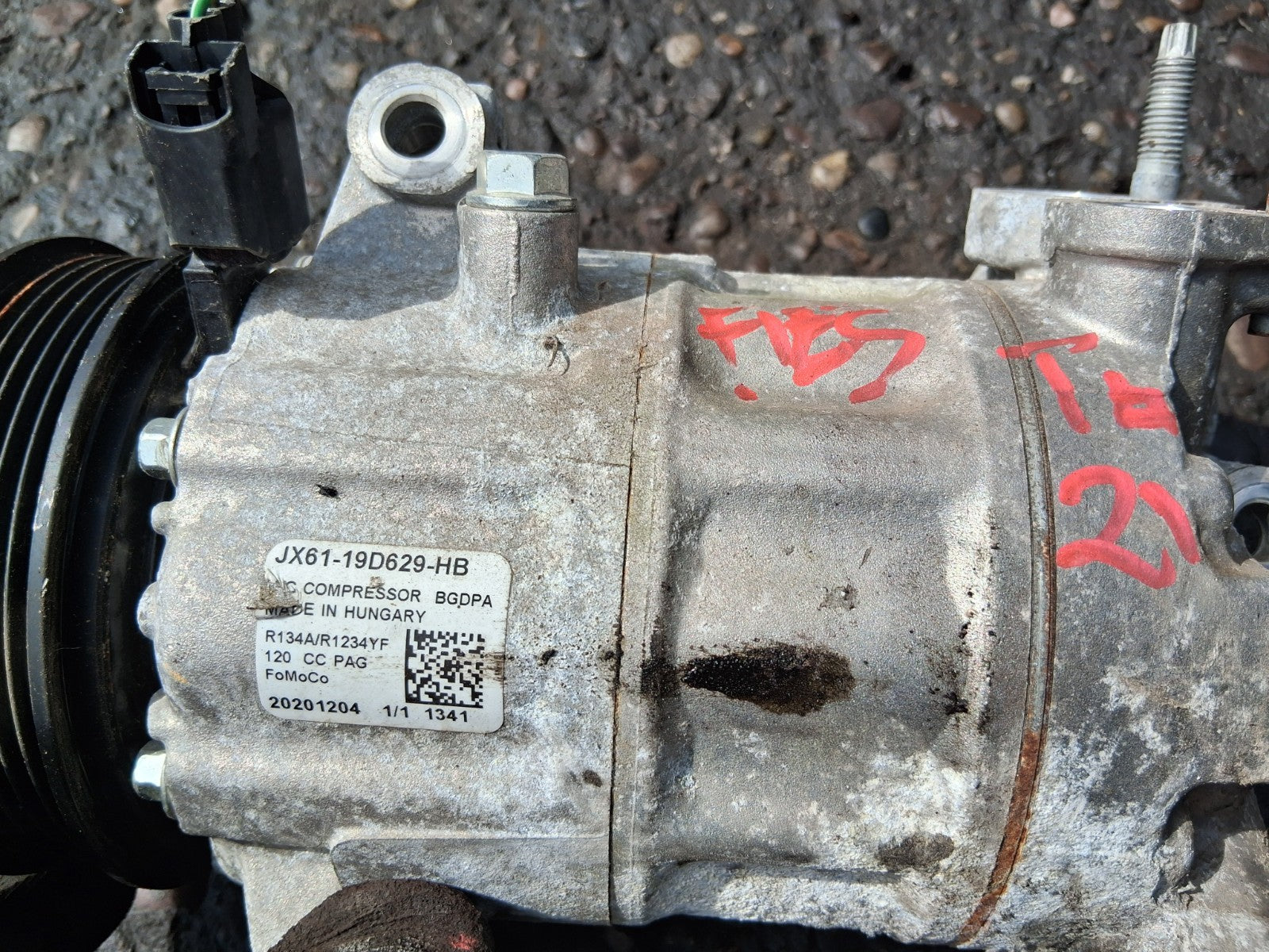2021 FORD FIESTA MK8 AC AIR CON COMPRESSOR PUMP JX6119D629HB