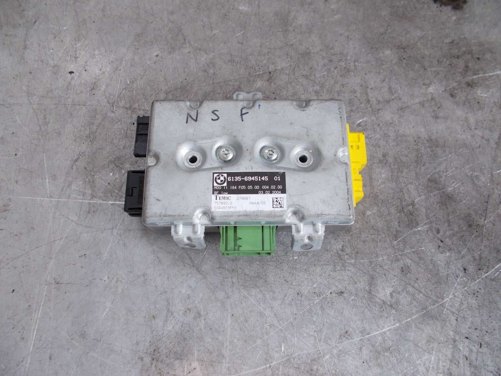 BMW E60/E61 5 SERIES NSF PASSENGER DOOR AIRBAG CONTROL MODULE 6945145