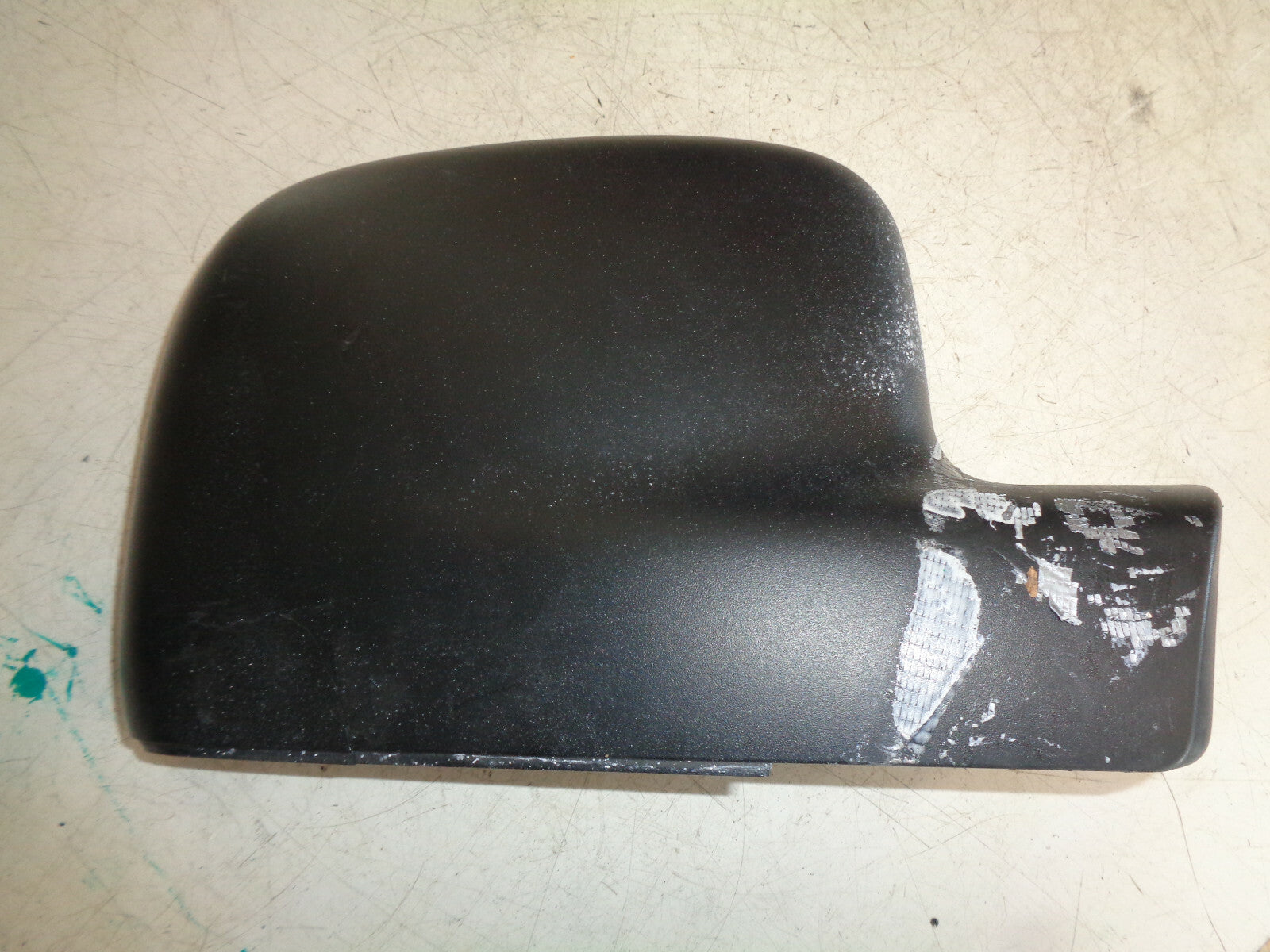 VW VOLKSWAGEN CADDY 2016 OS DRIVER SIDE WING MIRROR COVER 7E2857528 DAMAGED
