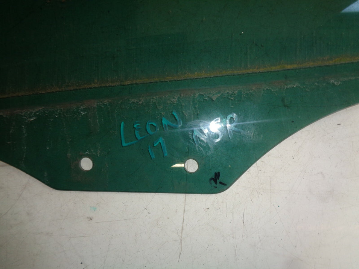 SEAT LEON MK3 2017 NSR PASSENGER SIDE REAR DOOR WINDOW GLASS