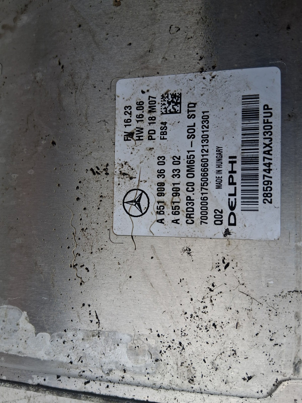 2019 MERCEDES BENZ SPRINTER W907 2.1 DIESEL ECU ENGINE CONTROL UNIT A6519003603