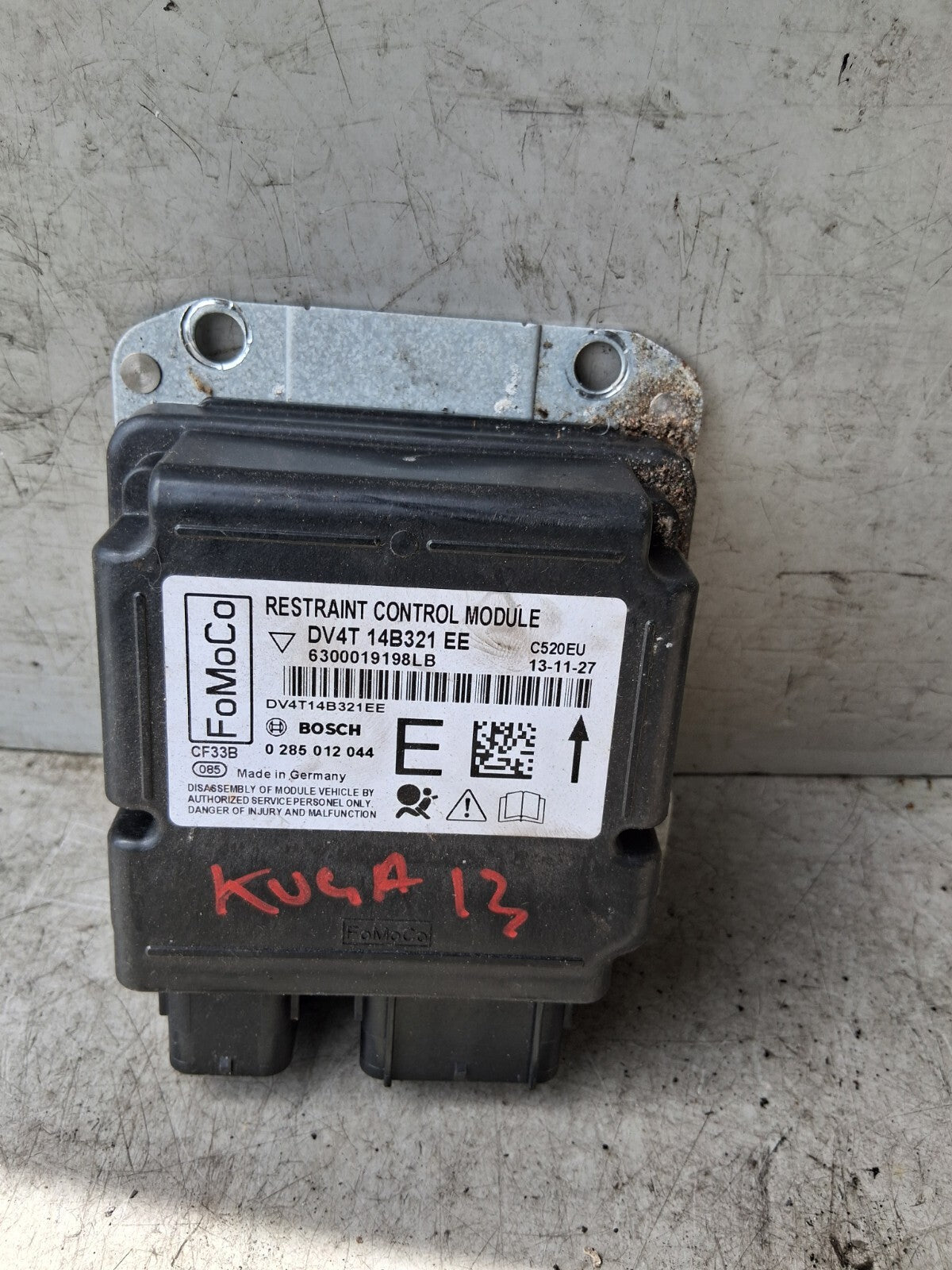 2013 FORD KUGA MK2 SRS AIR BAG ECU CONTROL UNIT MODULE DV4T14B321