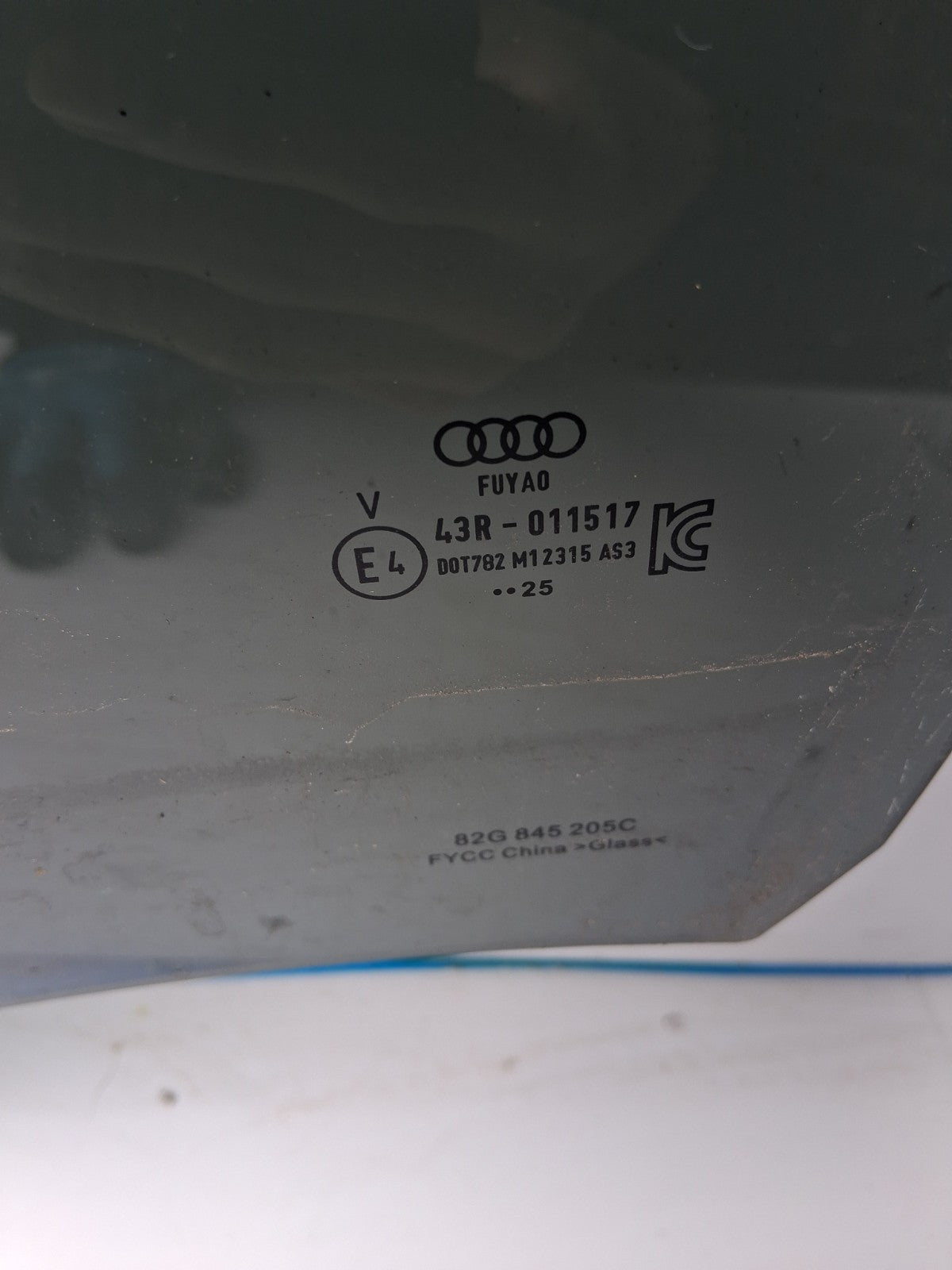 2025 AUDI A1 S LINE MK2 GB OSR DRIVER SIDE REAR RIGHT WINDOW GLASS 82G845205C