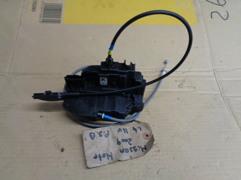 NISSAN NOTE 2009 NSR PASSENGER SIDE REAR DOOR LOCK MECH MECHANISM K XRLS