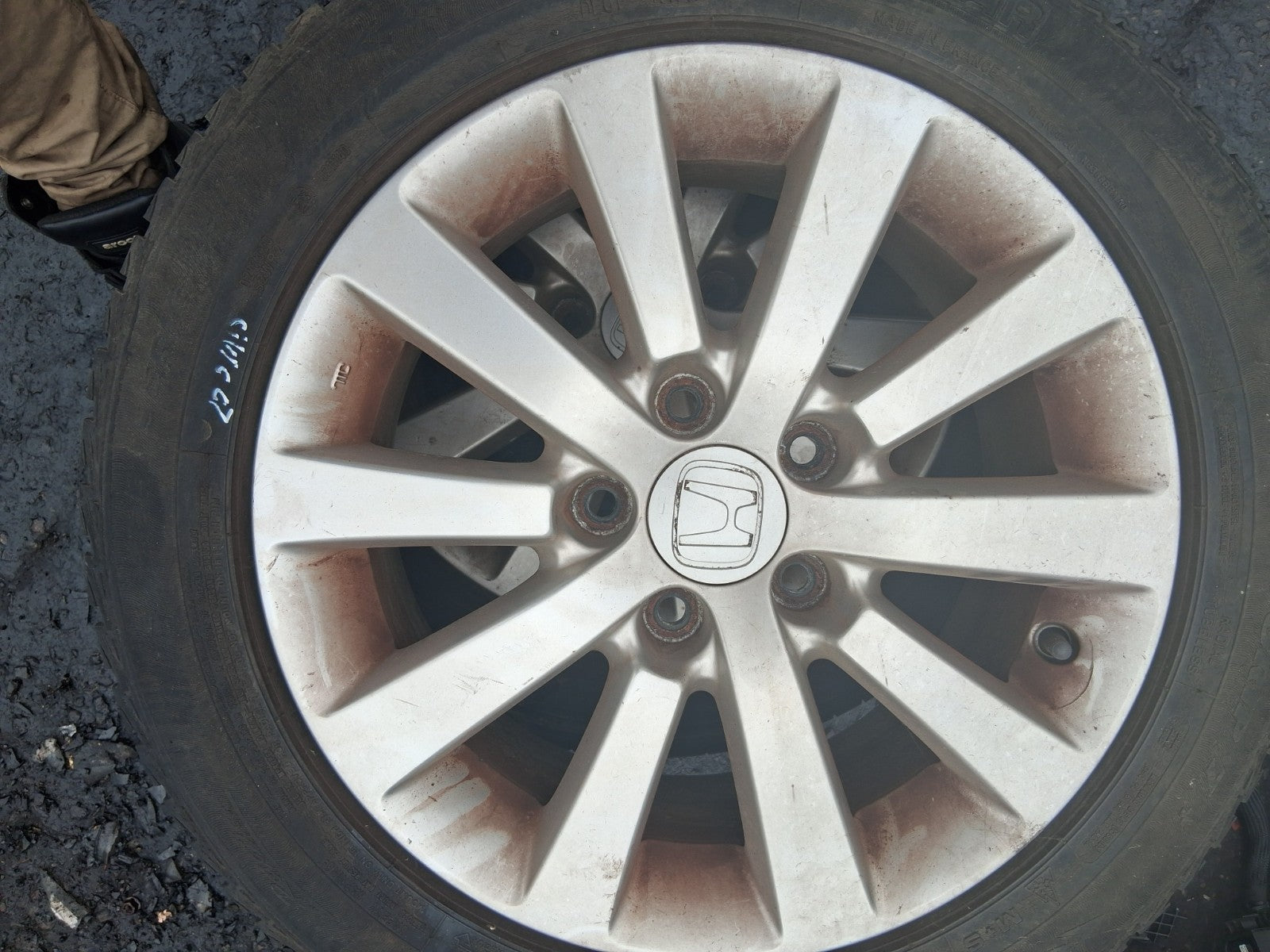 2005 HONDA CIVIC MK7 16 INCH ALLOY WHEEL WITH TYRE 205/55R16