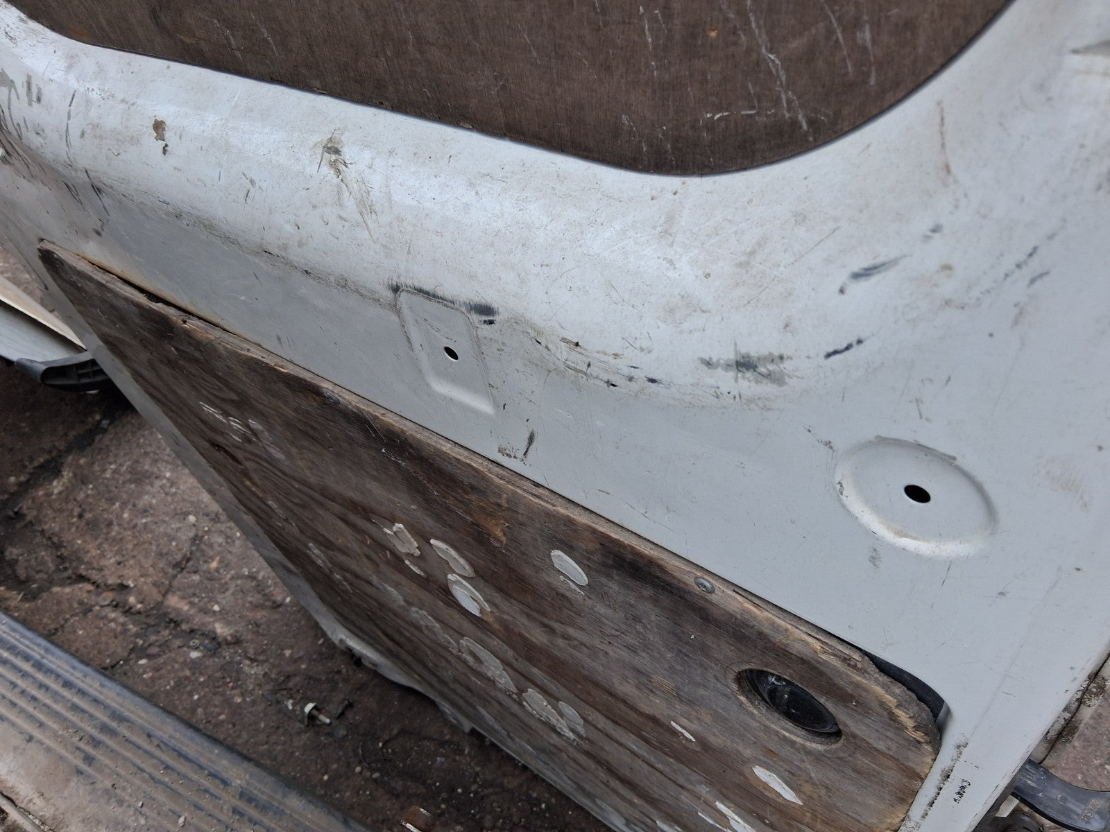 2016 PEUGEOT BOXER MK3 NSR PASSENGER SIDE REAR LEFT COMPLETE DOOR WHITE