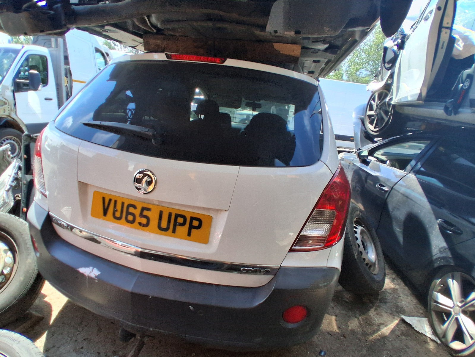 2015 VAUXHALL ANTARA MK1 NSF PASSENGER SIDE FRONT COMPLETE SEAT HALF LEATHER