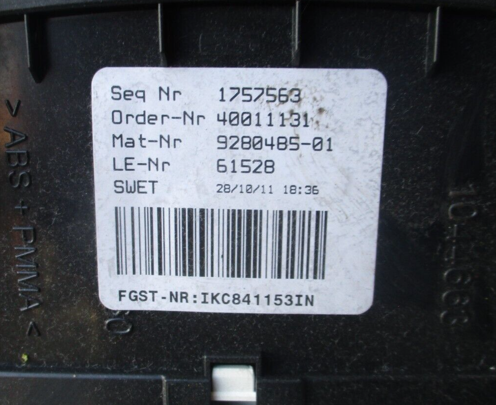 2012 BMW 5 SERIES F10 SPEEDOMETER INSTRUMENT CLUSTER 9280485-01