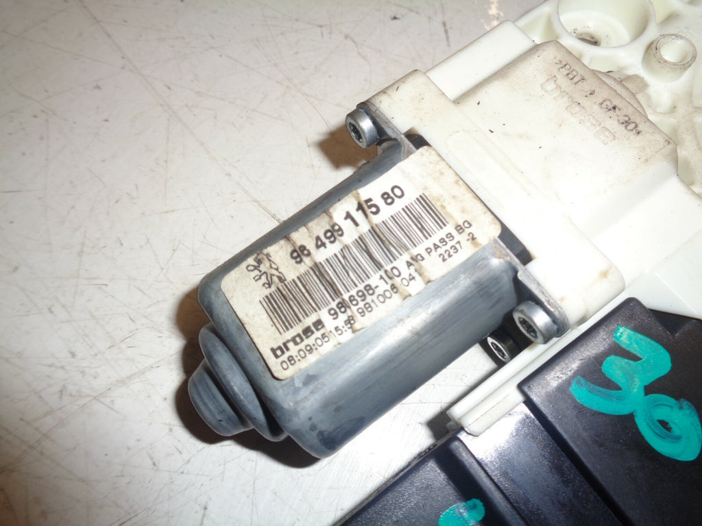 PEUGEOT 307 2005 NSF PASSENGER SIDE FRONT ELECTRIC WINDOW MOTOR 9649911580