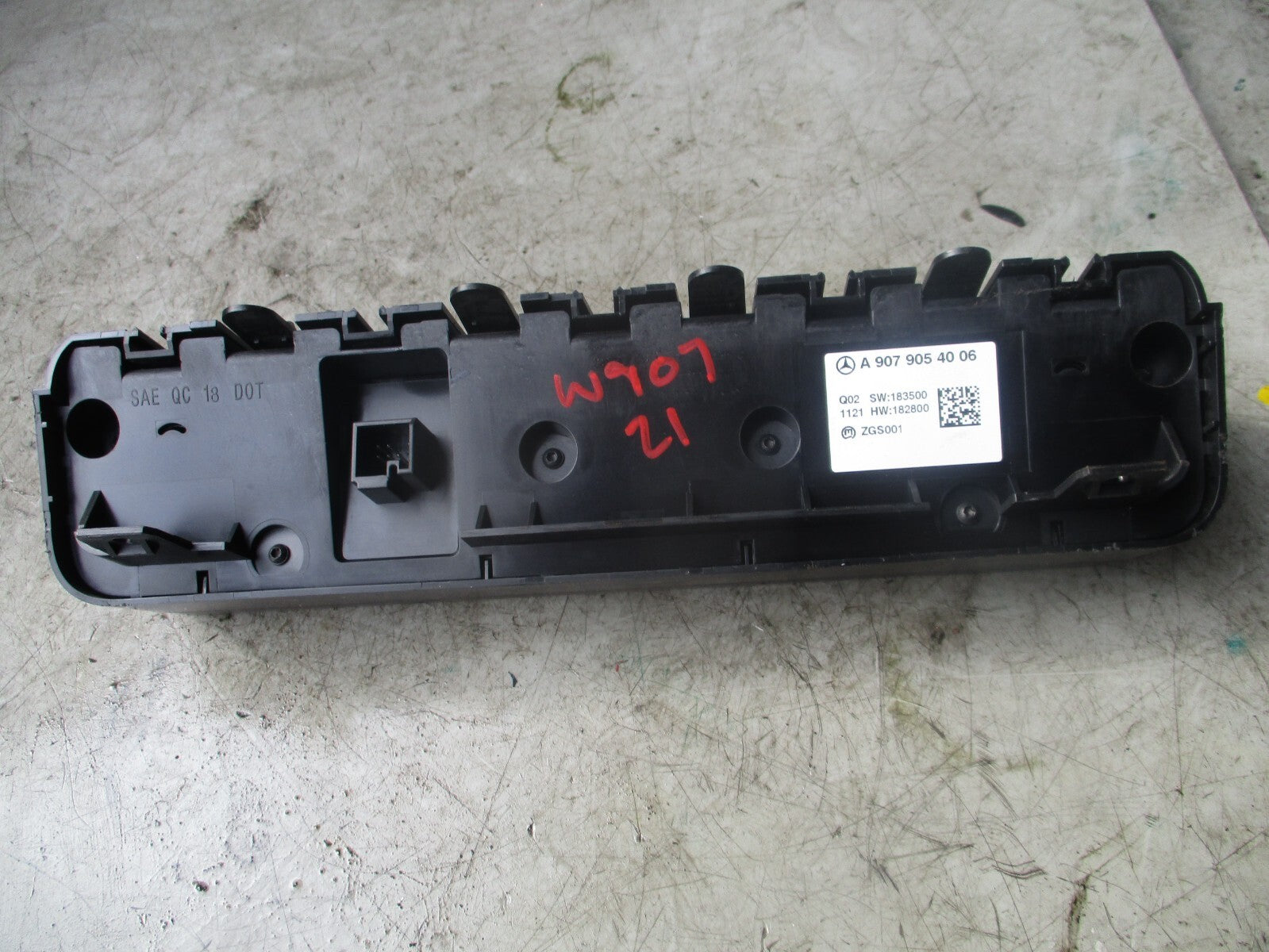 2021 MERCEDES BENZ SPRINTER W907 HEATER AC CLIMATE CONTROL SWITCH A9079054006