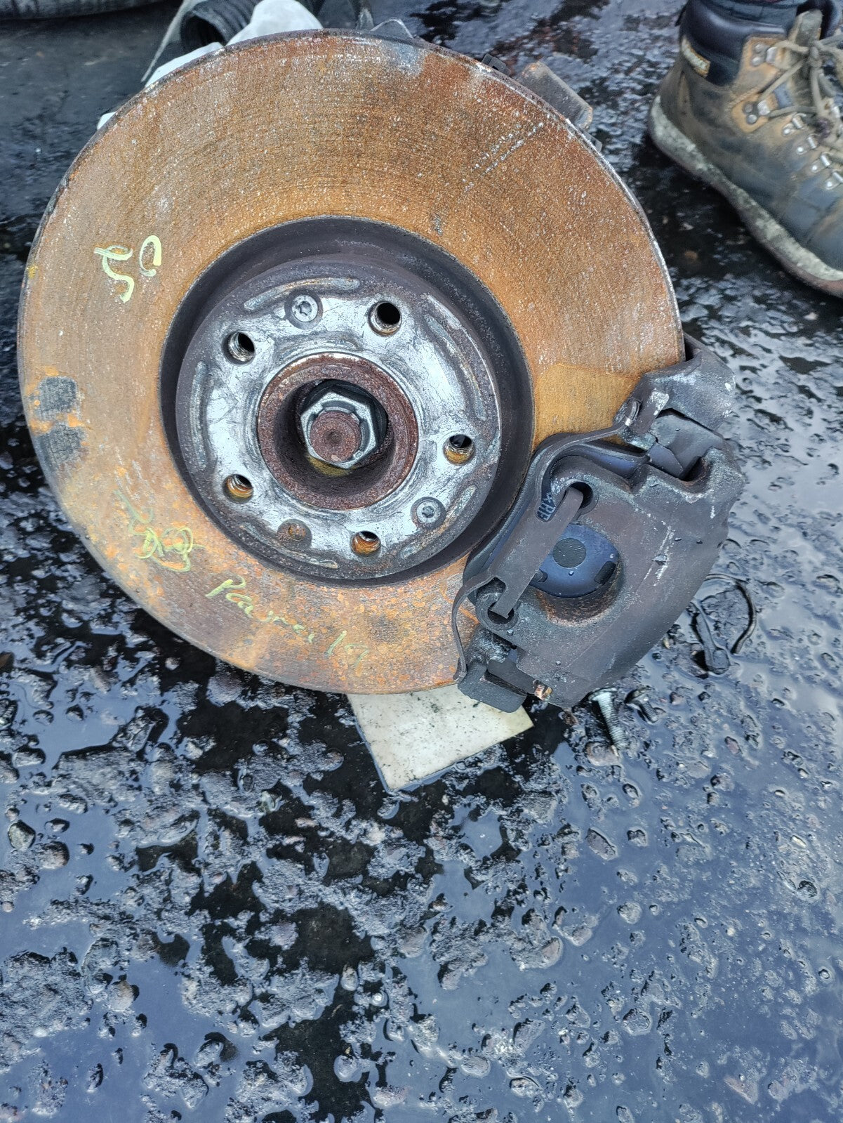 2019 PEUGEOT PARTNER K9 MK3 1.6 DIESEL OSF DRIVER SIDE FRONT HUB & CALIPER