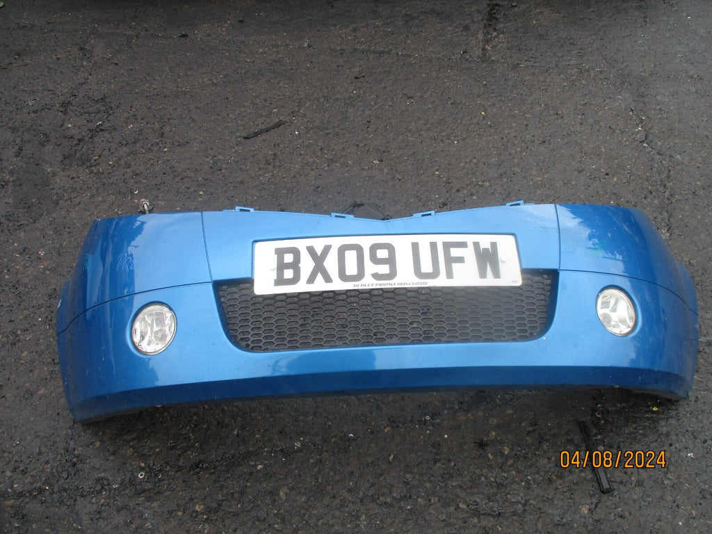 PROTON SAVVY 2009 FRONT COMPLETE BUMPER FOG LIGHT BLUE