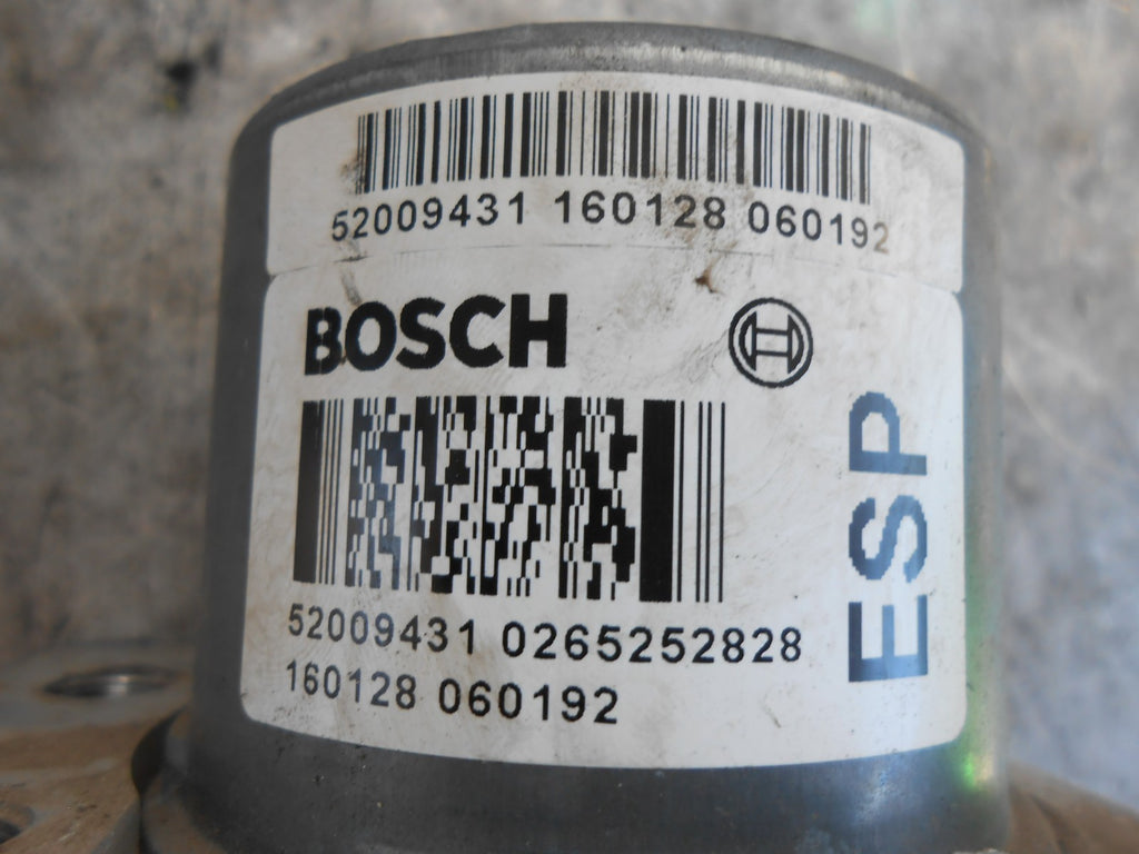 FIAT 500 312 (MK1) 2016 ABS PUMP & CONTROL MODULE 52009431 026525828 0265952304