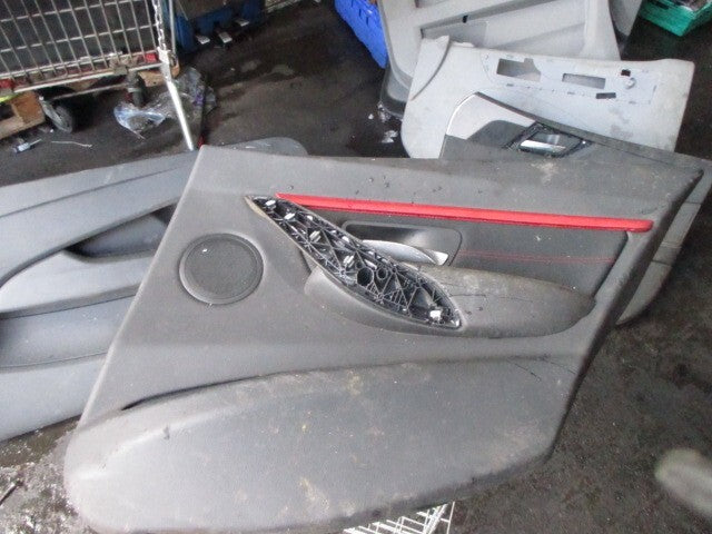 BMW 3 SERIES F30 2018 LCI SALOON OSR DRIVER SIDE REAR DOOR CARD PANEL RED STRIP
