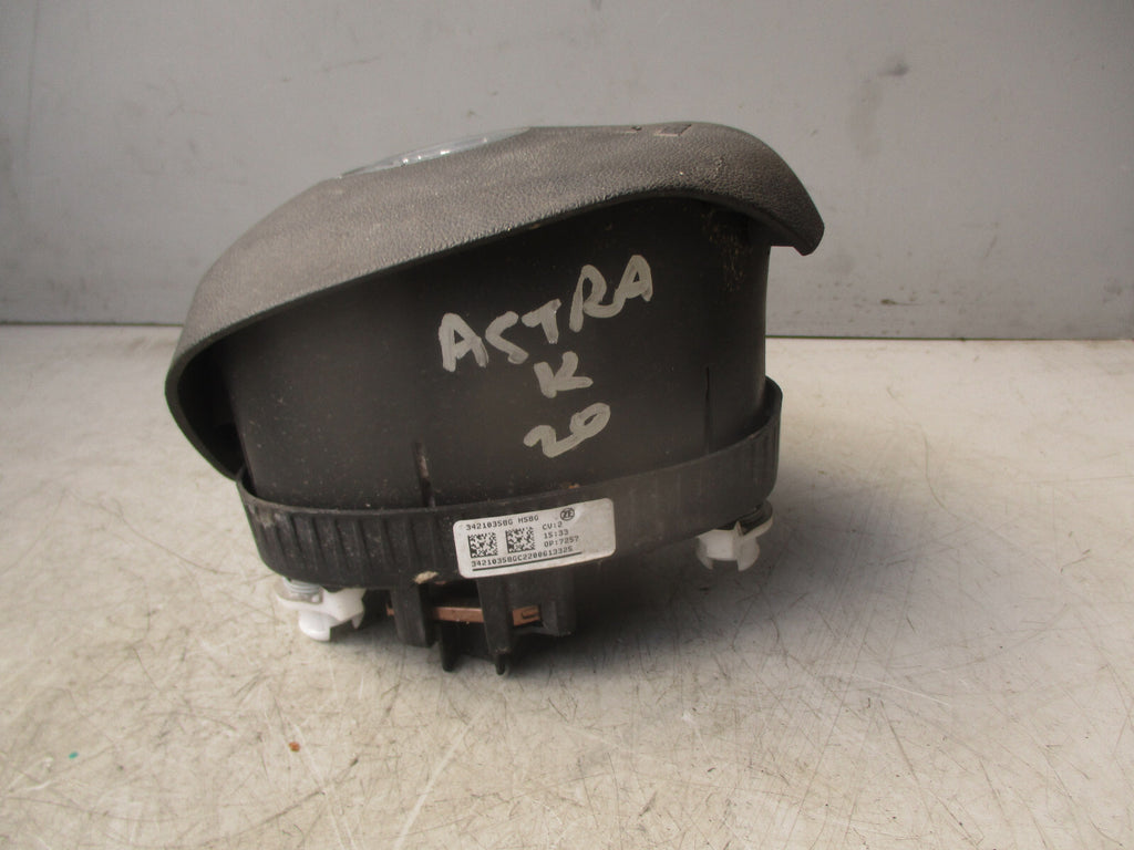 2020 VAUXHALL ASTRA K DRIVERS STEERING WHEEL AIRBAG 39153609