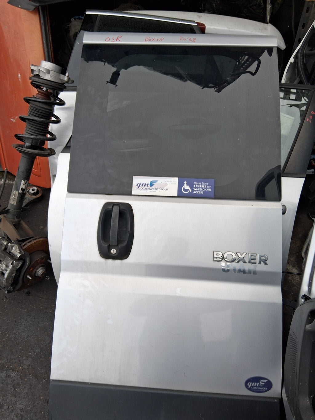 2021 PEUGEOT BOXER MK3 SWB OSR DRIVER SIDE REAR RIGHT SIDE DOOR GREY